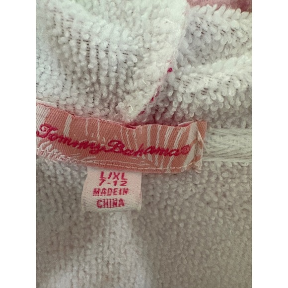 Tommy Bahama Kids Fruit Print Terry Cloth Hooded Beach Cover Up Zip L/XL 7-12 - Picture 4 of 5